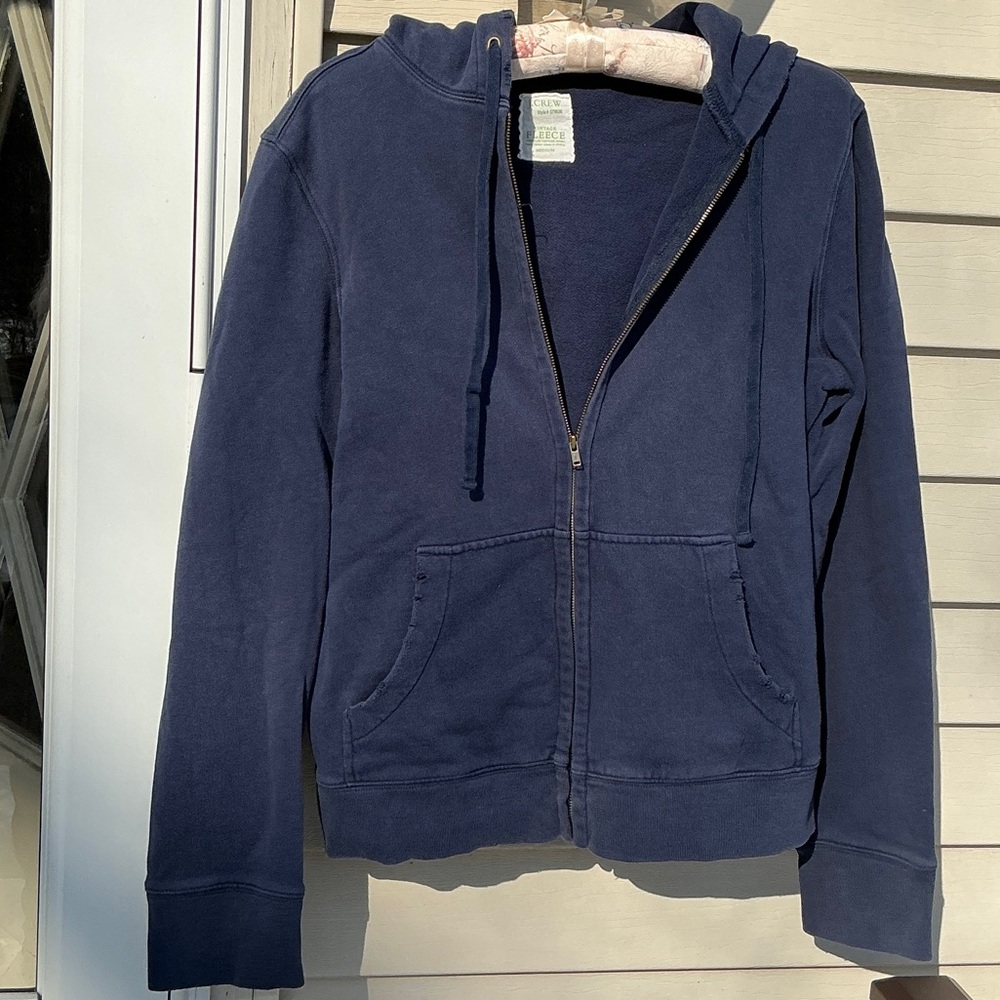 JCREW VINTAGE FLEECE SWEATSHIRT WITH HOODIE